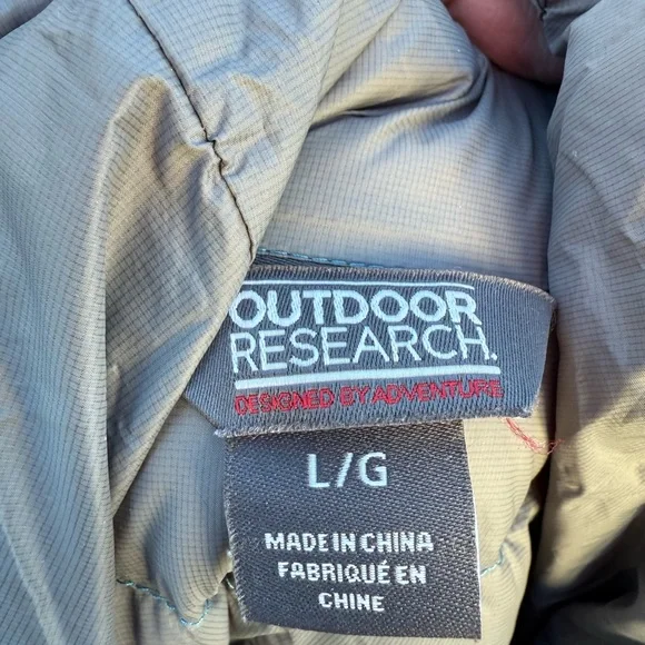 Outdoor Research Illuminate Down Jacket Teal Sz L - Picture 4 of 5